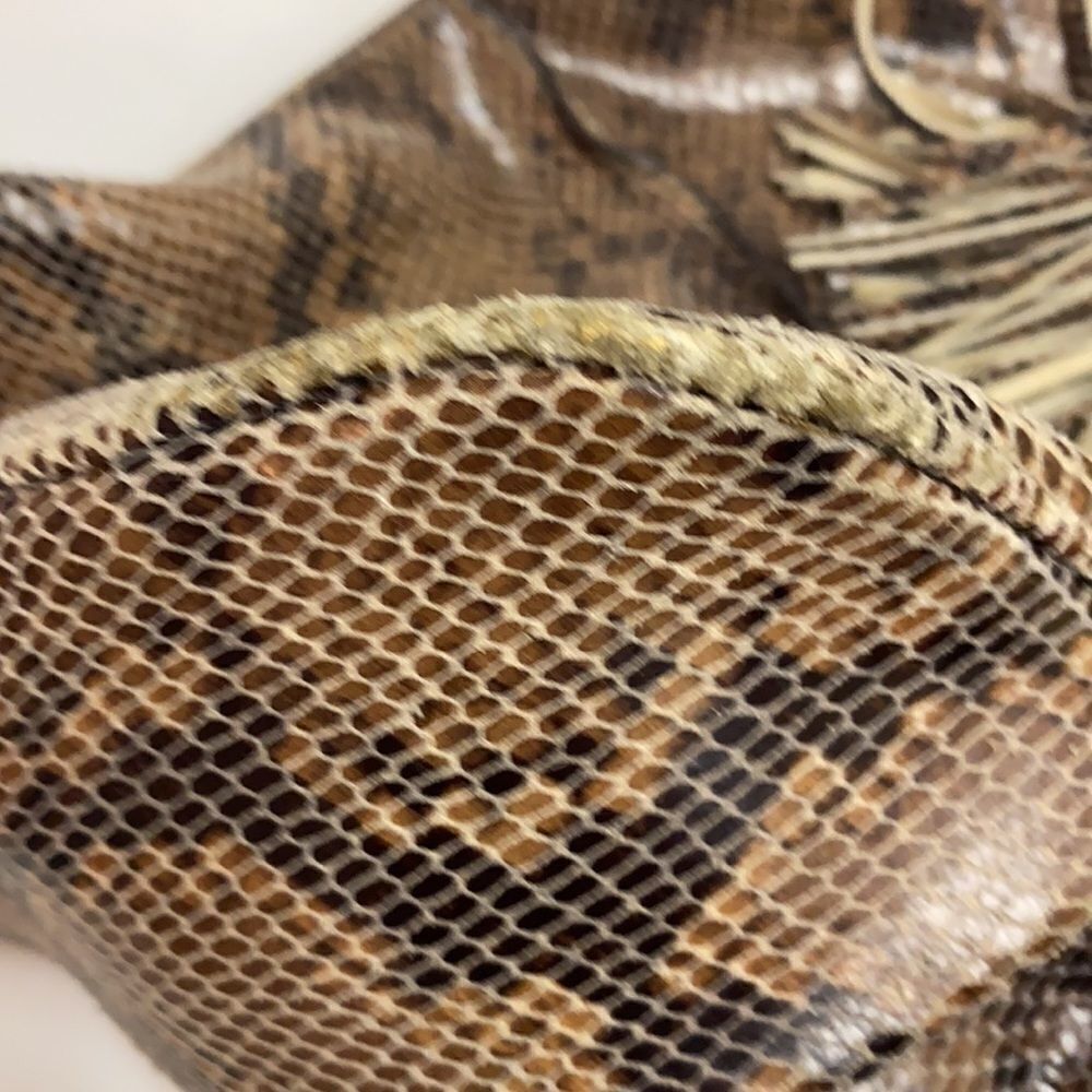 G.I.L.I. Milano Snake Print Leather Hobo Bag C9 - Picture 12 of 16